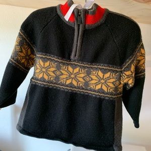 Obermeyer Fair Isle wool blend sweater
